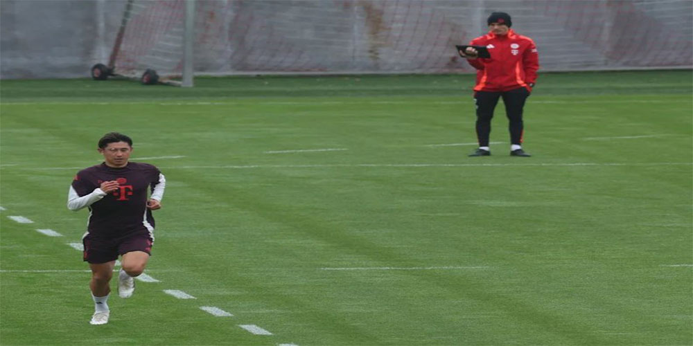 تمرینات تبلتی مدافع مصدوم بایرن مونیخ (عکس)