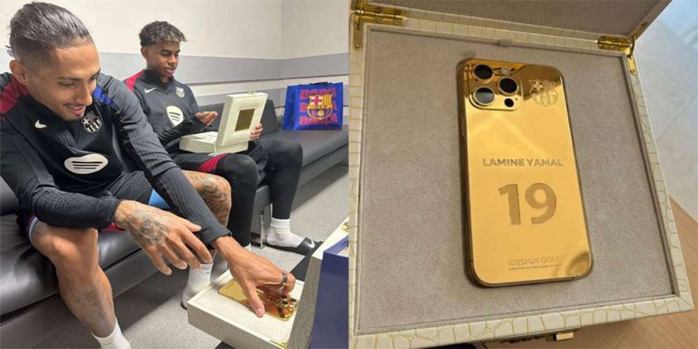 هدیه ویژه به یامال: آیفون 800 میلیون تومانی!‏