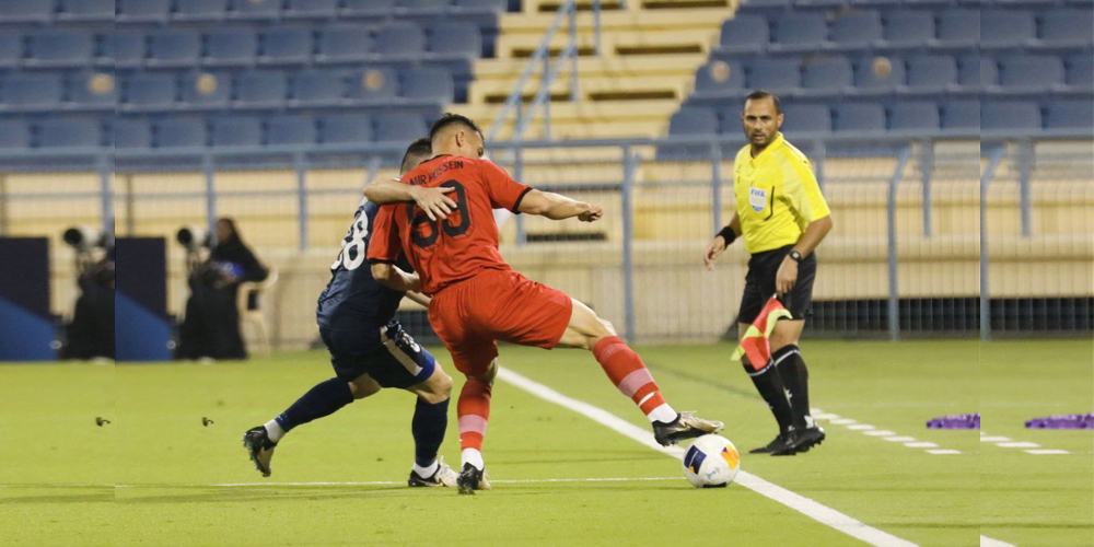 درخشش دوباره ستاره تراکتور امیرحسین حسین زاده پنالتی گرفت