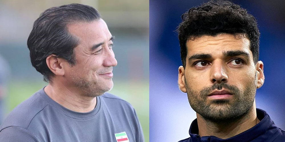 مهدی طارمی در کنار خداداد عزیزی - حاشیه های فوتبالی مهدی طارمی در کنار خداداد عزیزی