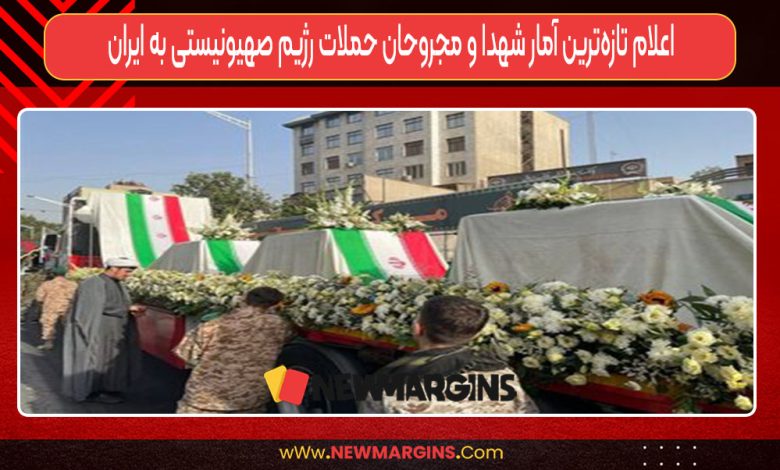 اعلام تازه‌ترین آمار شهدا و مجروحان حملات رژیم صهیونیستی به ایران