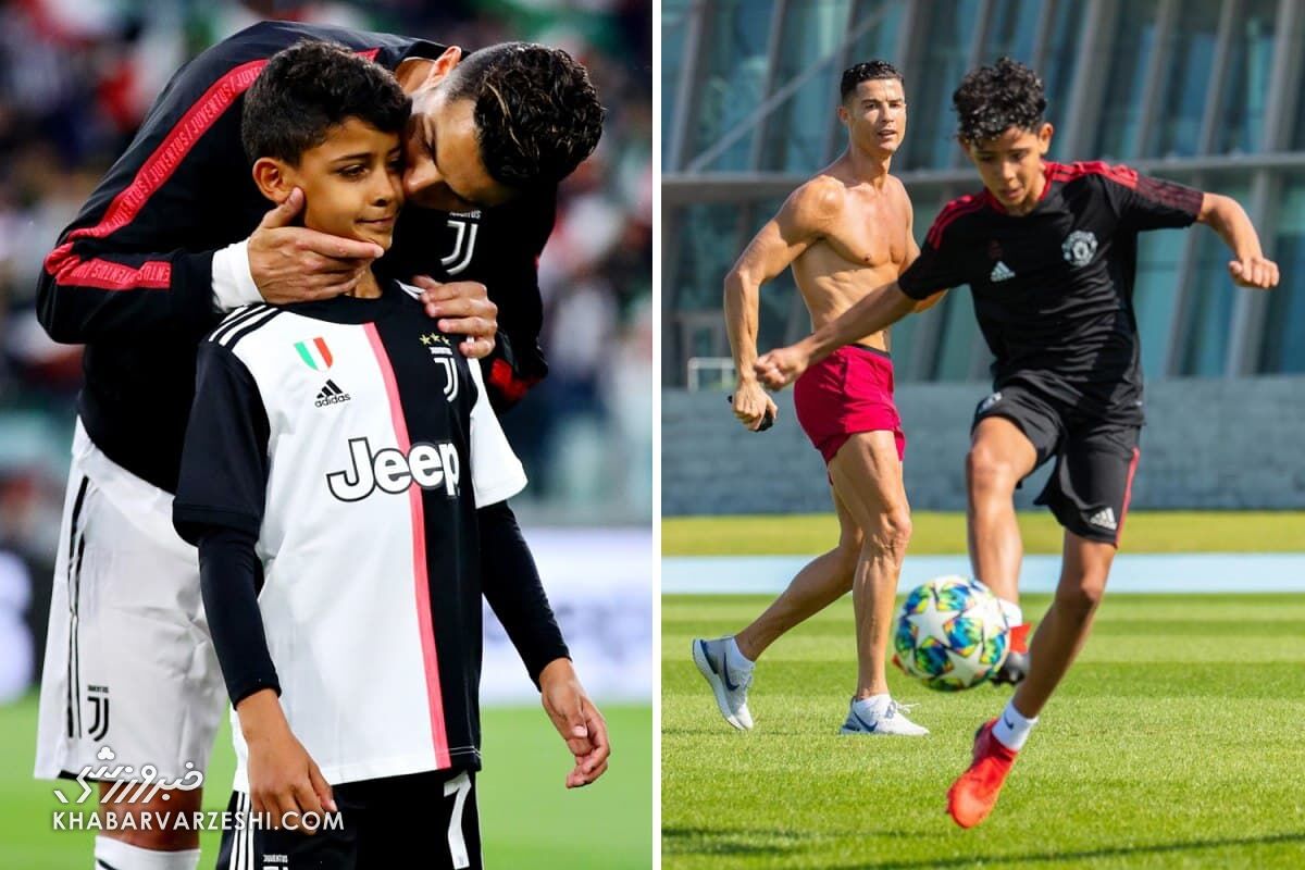 عکس رونالدو با پسرش کریستیانو جونیور عکس رونالدو با پسرش کریستیانو جونیور