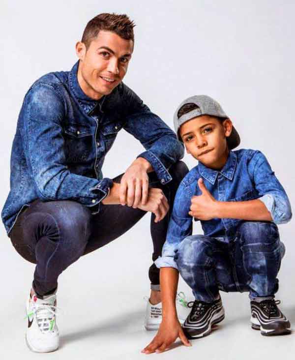 عکس کریستیانو جونیور و پدرش عکس کریستیانو جونیور و پدرش