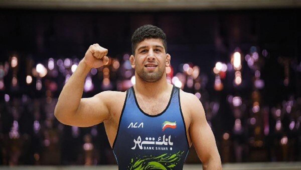 عکس یاسین یزدی کشتی