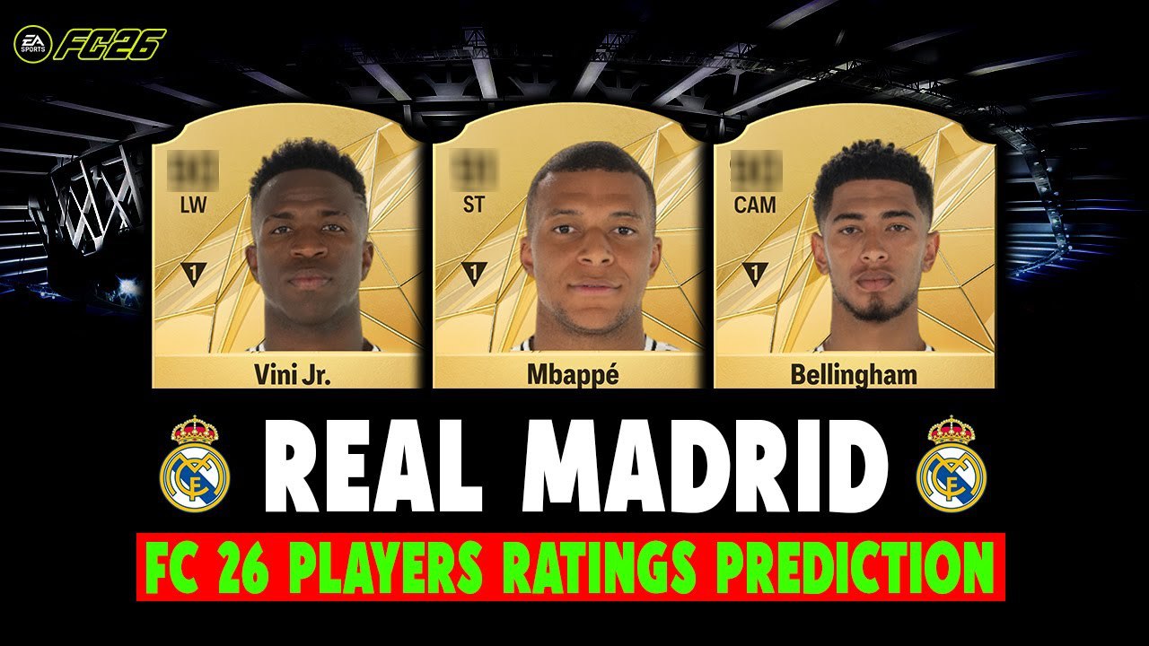 نمرات بازیکنان رئال مادرید در EA FC 26 نمرات بازیکنان رئال مادرید در EA FC 26