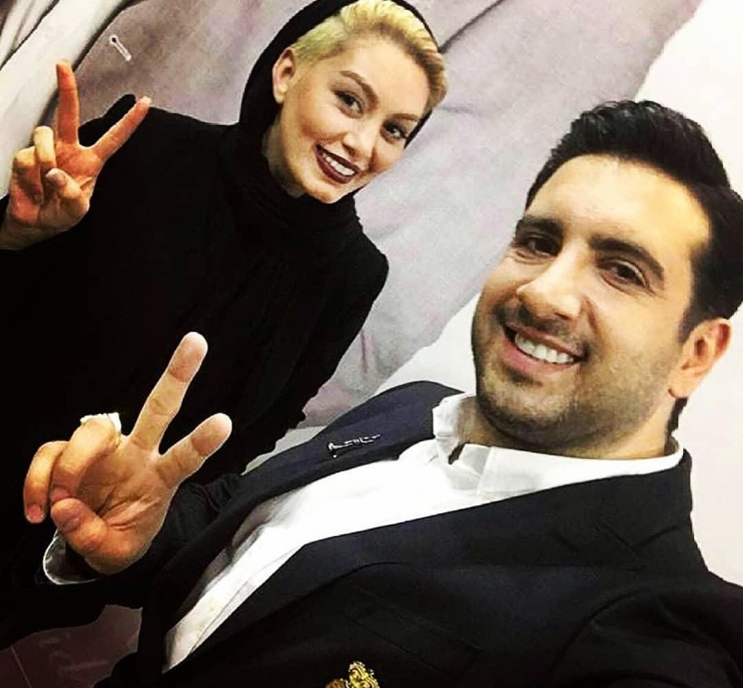 امید جهان و همسرش امید جهان و همسرش