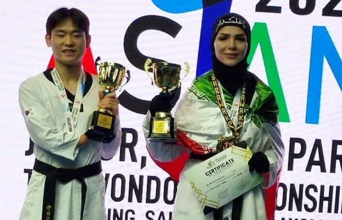 عکس مرضیه نصراللهی پاراتکواندو