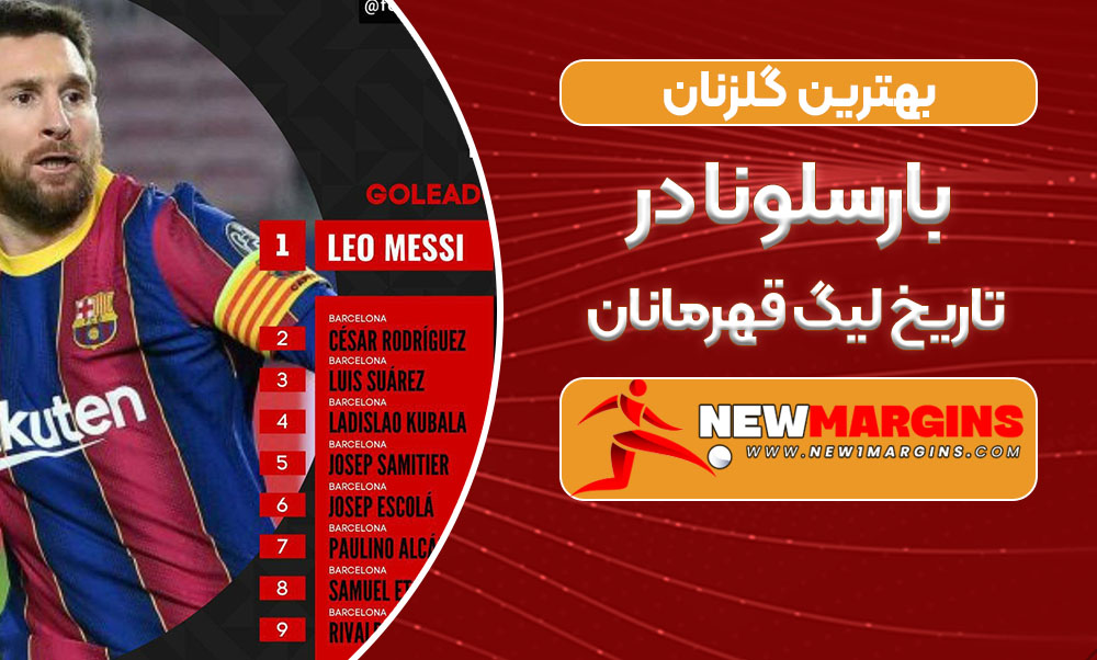 بهترین گلزنان بارسلونا در تاریخ لیگ قهرمانان