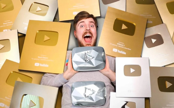 لوح‌های یوتیوب MrBeast