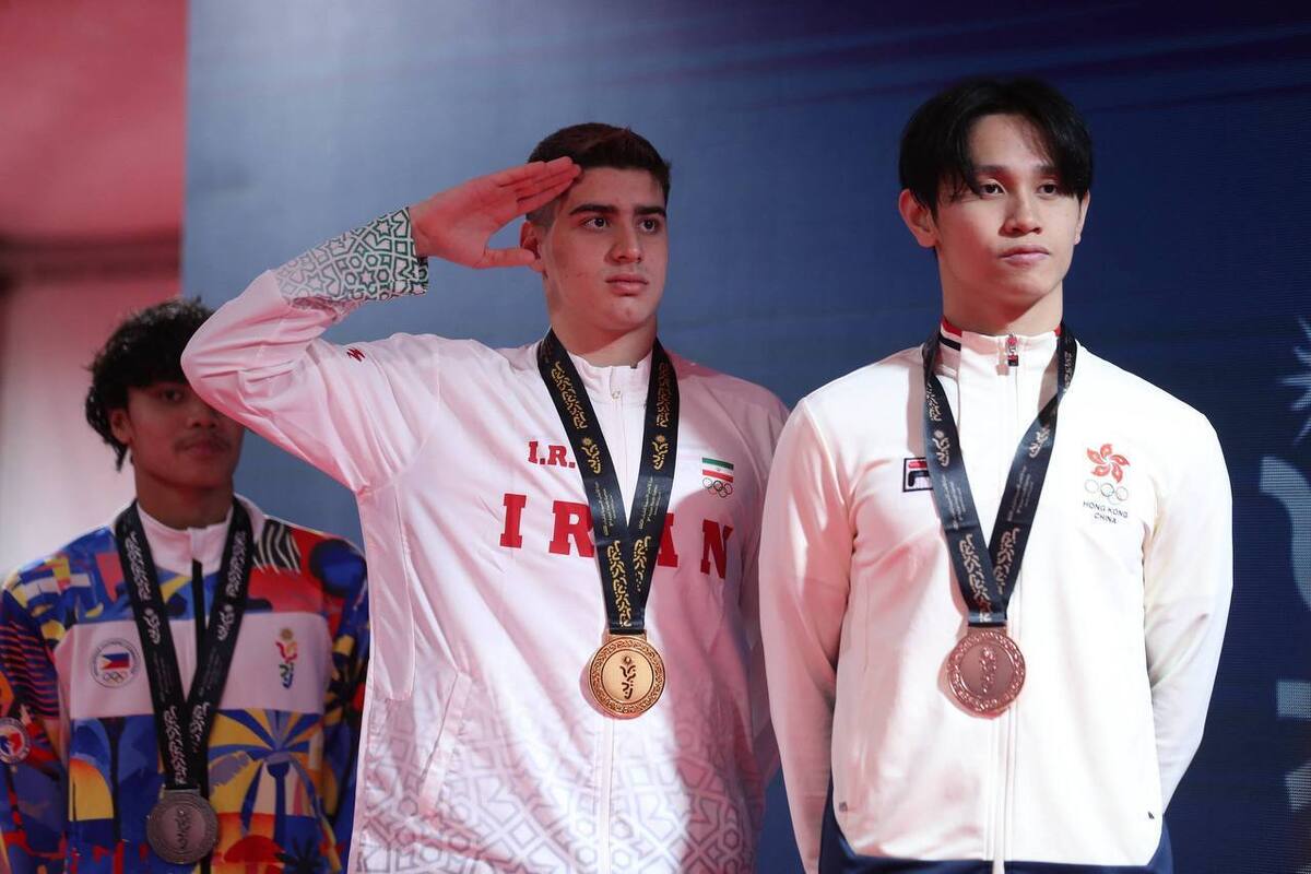 محمد مهدی غلامی شنا مدال طلا