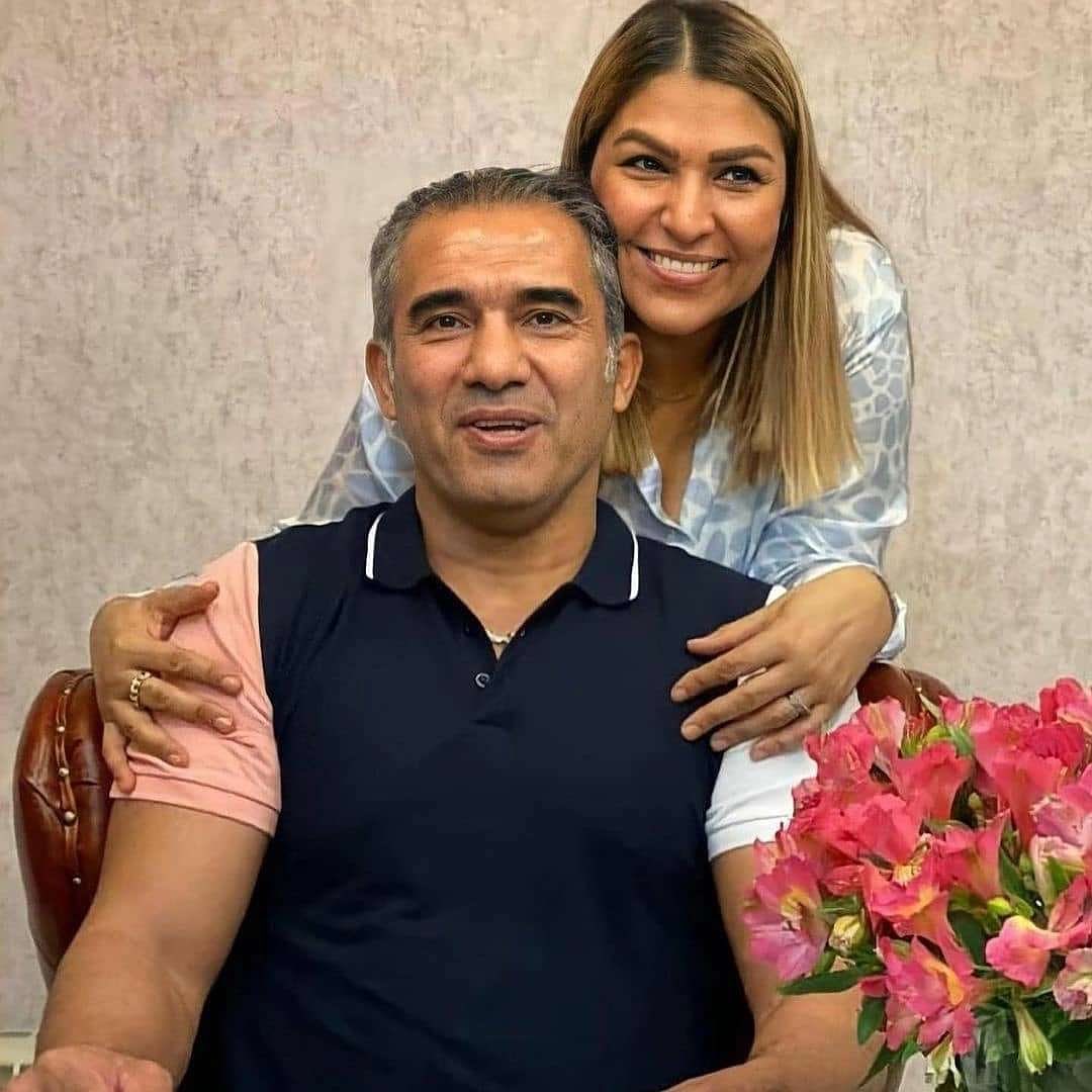 عکس احمدرضا عابدزاده و همسرش 