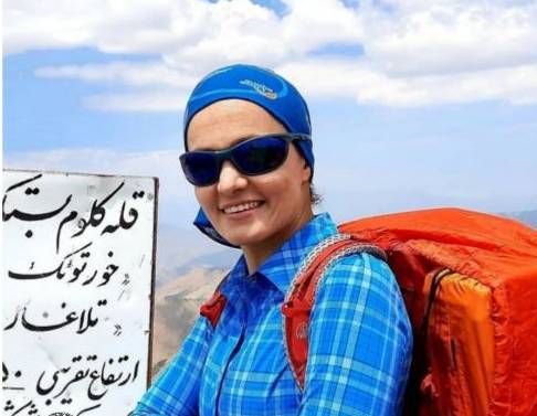 عکس افسانه حسامی فرد کوهنورد