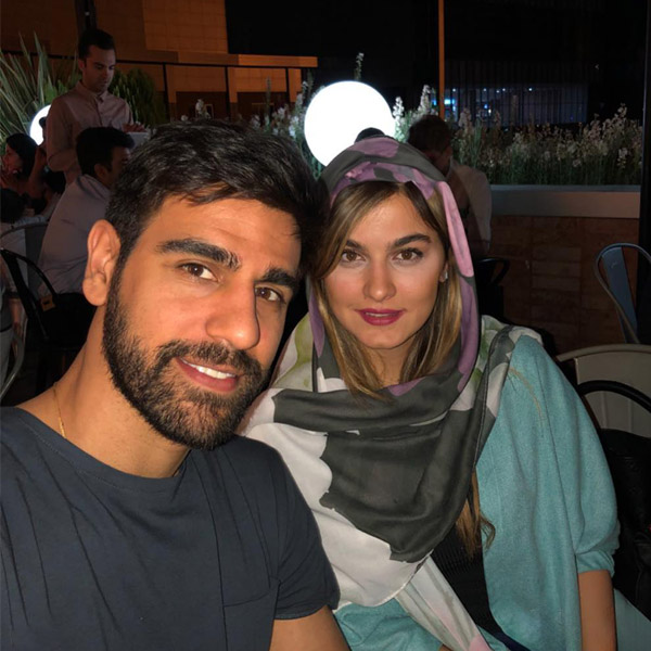 عکس ارسلان کاظمی و همسرش
