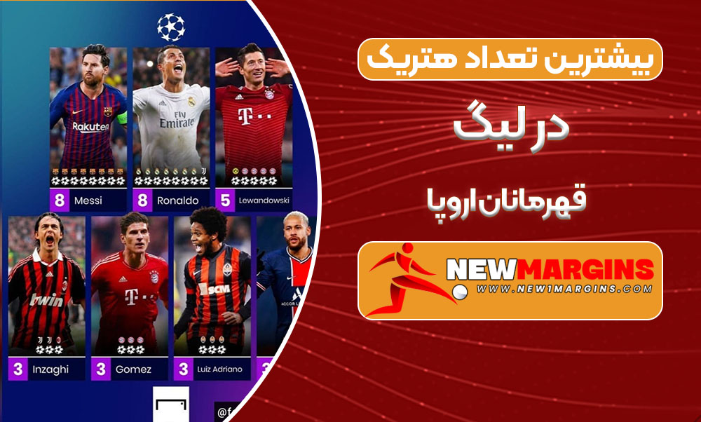 بیشترین تعداد هتریک در لیگ قهرمانان اروپا