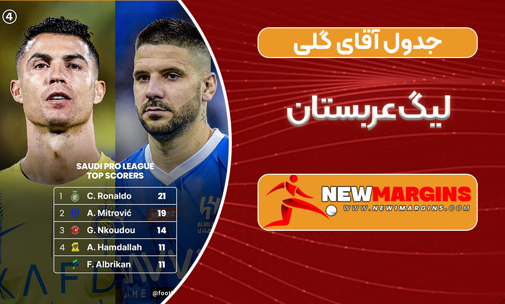 جدول آقای گلی لیگ عربستان