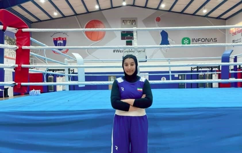 عکس فاطمه رستگار بوکسر مدال عکس فاطمه رستگار بوکسر مدال