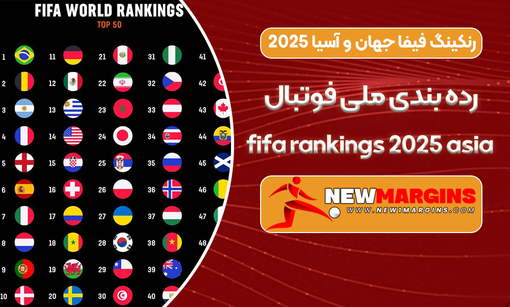 رنکینگ فیفا جهان و آسیا 2025 رده بندی ملی فوتبال رنکینگ فیفا جهان و آسیا 2025 رده بندی ملی فوتبال