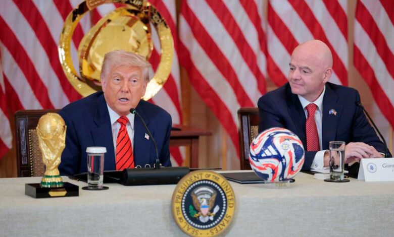 مشارکت ترامپ در رویداد بزرگ فوتبال